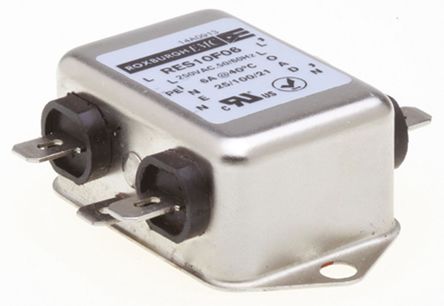 Roxburgh EMC - RES10F06 - Roxburgh EMC RES10 ϵ 6A 250 V , DC to 400Hz ̰װ RFI ˲ RES10F06, Fast-OnӶ		