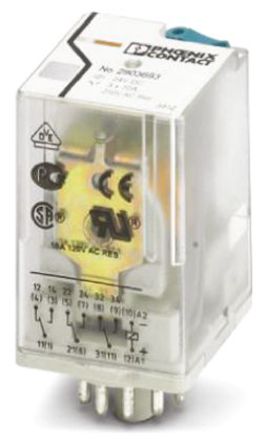 Phoenix Contact - 2903694 - Phoenix Contact 2903694 3 ˫ PCB װ Ǳ̵, 30 A, 24V ac		