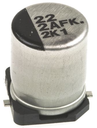 Panasonic - EEEFK2A220P - Panasonic FK SMD ϵ 100 V ֱ 22F SMD  EEEFK2A220P, 20%ݲ, +105C		