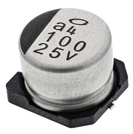 Nichicon - UUR1E101MCL1GS - Nichicon UR ϵ 25 V ֱ 100F SMD  UUR1E101MCL1GS, 20%ݲ, +85C		