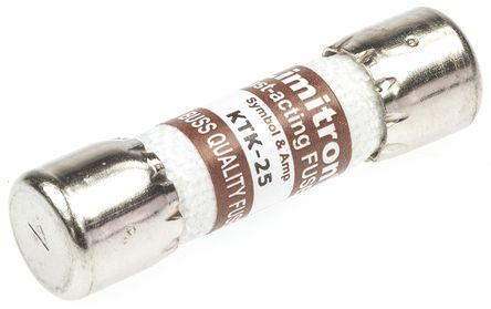 Cooper Bussmann - KTK-25 - Cooper Bussmann F۶ٶ 25A ʽ۶ KTK-25, 10.3 x 38.1mm		
