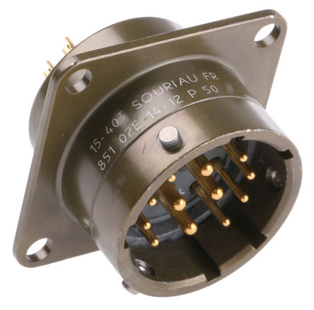 Souriau - 851-02E-14-12P-50 - Souriau 12· 尲װ    851-02E-14-12P-50, о, ǳߴ14, MIL-DTL-26482		