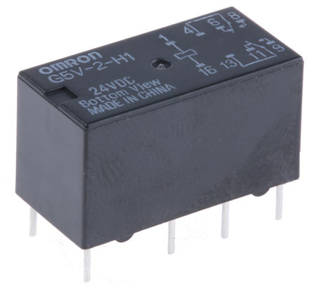 Omron - G5V-2-H1-24VDC - Omron G5V-2-H1-24VDC ˫˫ PCB װ Ǳ̵, 24V dc		