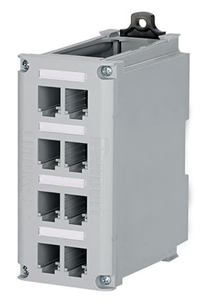 Panduit - CDPP8RG - Panduit CDPP ϵ 8 ˿ DIN 찲װͭӲ CDPP8RG, STP, UTP 		