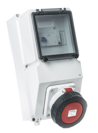 Mennekes - 24201 - Mennekes ɫ 3P+N+E RCD DIN 찲װ  24201, 63A, 400 V, IP44		