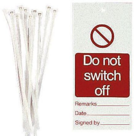 RS Pro - 7824550 - RS Pro 7824550 10Ƭ 'Do Not Switch Off (ر)' PP ǩ, 158 x 75mm		