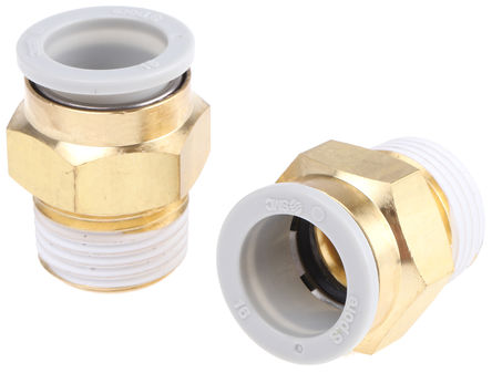 SMC - KQ2H16-04AS - SMC KQ2 ϵ KQ2H16-04AS ͭ ֱ-, R 1/2 , ʽ 16 mm, -5  +60C		