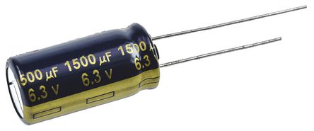 Panasonic - EEuFC0J152 - Panasonic FC  ϵ 6.3 V ֱ 1500F ͨ  EEUFC0J152, 20%ݲ, 52m(ֵ), +105C		