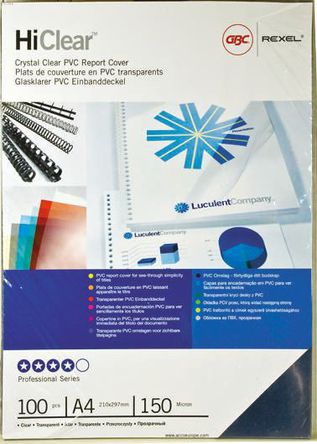 GBC - CE011580E - GBC CE011580E A4ߴ װ, ͸, ͸, 100		