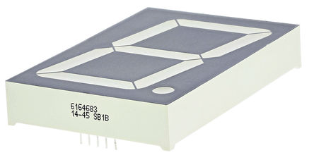 Kingbright - SC23-11PBWA - Kingbright 1ַ 7  ɫ LED  SC23-11PBWA, 0.8 mcd, ҲС, 56.9mmַ, ͨװװ		