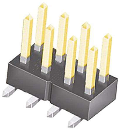 Samtec - TSM-104-02-L-DV - Samtec TSM ϵ 8· 2.54mmھ (2) ֱ Ź TSM-104-02-L-DV, Ӷ˽, 7A, 氲װ		