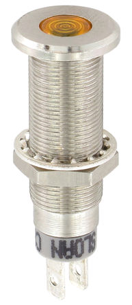 Sloan - 3448S1A1Y54UCL1 - Sloan 3448S1A1Y54UCL1 5 mm ͹ ɫ  LED, ӽӶ, 8.2 x 7.6mmװ׳ߴ, 5  28 V		