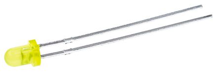 Ledtech - L03R3000G1EP4 - Ledtech LxxR3000G ϵ ɫ (585 nm ) LED L03R3000G1EP4, 2.1 V, 51.9 mcd, 35 ӽ 3mm (T-1) ͨ		