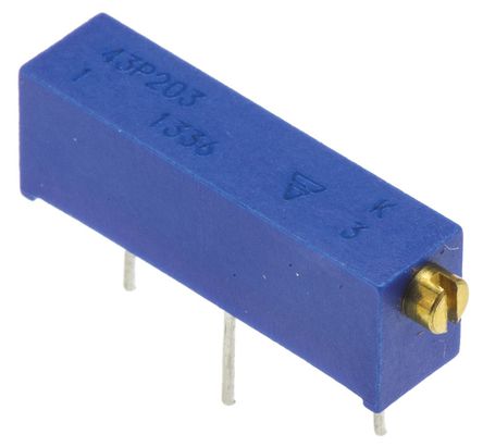 Vishay - M43P203KB40 - Vishay 43P ϵ 20 ת ͨ ΢ M43P203KB40, Ӷ, 20k 10%, 1/2W, 100ppm/C		