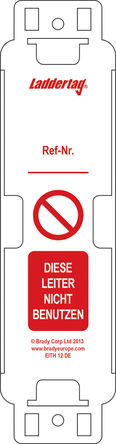 Brady - 811004 - Box of 10 Laddertag holders, German		