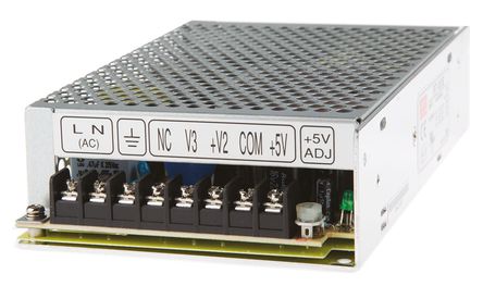 RS Pro - RT-85B - RS Pro 88W 3 ǶʽģʽԴ SMPS RT-85B, 125  373 V dc, 88  264 V ac, 5 V dc, 12 V dc		