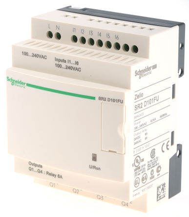 Schneider Electric - SR2D101FU - Schneider Electric Zelio Logic 2 ϵ SR2D101FU ߼, 6 x , 4 x , 100  240 V 		