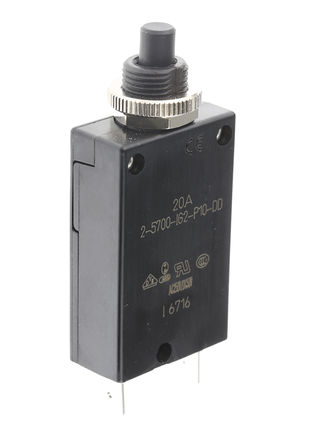 ETA - 2-5700-IG2-P10-DD-20A - ETA 1387955 ϵ 20A 1 ȴŶ· 2-5700-IG2-P10-DD-20A, 28, 250V dc, V ac		