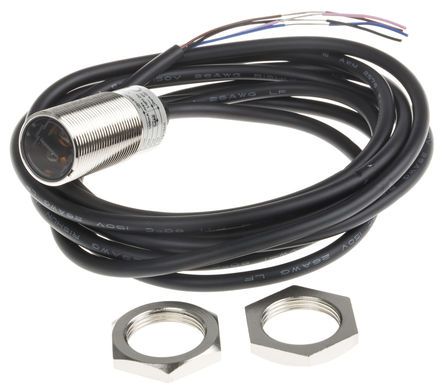 Omron - E3FBDP122M - Omron 300 mm ɫ LED Դ Բ״  紫 E3FBDP122M, PNP, Ԥߵ, IP67, IP69K		