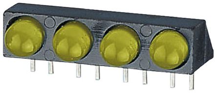 Dialight - 550-2307-004F - Dialight 550-2307-004F ɫ ֱ LED ָʾ, 50 , 4 LED, 2.1 V, ͨװװ		