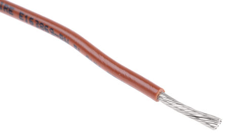 Alpha Wire - 3057 BR005 - Alpha Wire 30m ɫ 16 AWG UL1007 о ڲߵ 3057 BR005, 1.32 mm2 , 26/0.25 mm оʾ, 300 V		