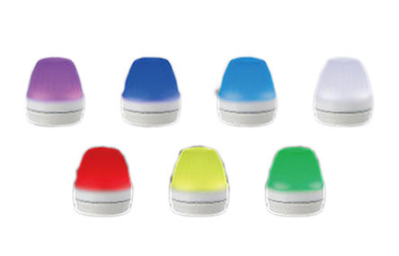 Patlite - NE-M1-CL7 - 7xLED Signal Light 24VDC Dir Mnt 2m IP65		