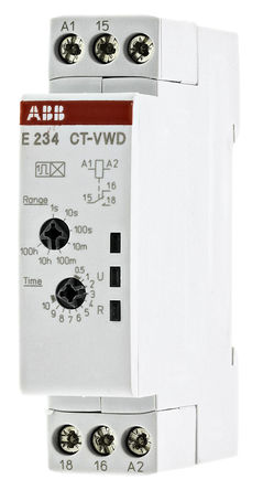 ABB - 1SVR500130R0000 - ABB  ʱ̵ 1SVR500130R0000, 0.05 s  100 h, ˫, 1, SPDT, 24  240 V 24  48 V ֱ		