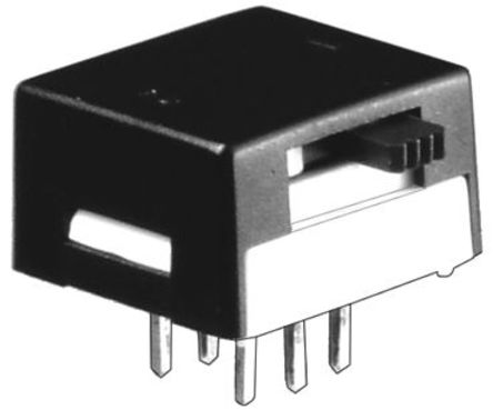 KNITTER-SWITCH - MSS3121N-R - KNITTER-SWITCH MSS3121N-R DP 印刷电路板 滑动开关, 开 - 开, 3 A @ 28 V 直流		