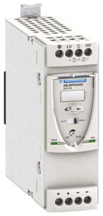 Schneider Electric - ABL8RPS24030 - Schneider Electric 7.8W ģʽ DIN Դ ABL8RPS24030, 87  100%Ч, 3A 24V dc/		