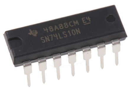 Texas Instruments - SN74LS10N - Texas Instruments SN74LS10N 3 3 NAND ߼, 8mA, 4.75  5.25 VԴ, 14 PDIPװ		
