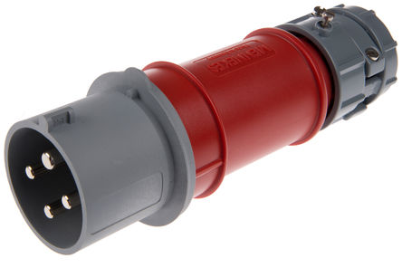 Mennekes - 3947 - Mennekes PowerTOP ϵ�� ��ɫ 4P ��ҵ��Դ ���°�װ ��ͷ 3947, 32A�����, 400 V, IP44		