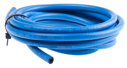 Parker - 831-4-BLUE - Parker 831 系列 5m 蓝色 增强合成橡胶 831-4-BLUE 空气软管, 2.4 MPa工作压力, -40 → +100°C, 6.3mm外径, 应用于气动，石油基液压油，润滑油和防冻剂解决方案		