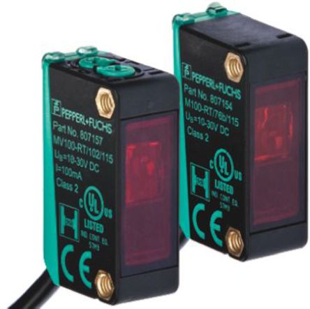 Pepperl + Fuchs - M100/MV100-RT/76b/102/115 - Pepperl + Fuchs 10 m LED Դ ״ ֱͨͽ 紫 M100/MV100-RT/76b/102/115, NPN, , IP67		