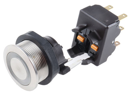 Schurter - 1241.6924.1121000 - Schurter 1241.6924.1121000 IP67 ˲ DP / ɫLED 尲װ ť, 10 A @ 250 V 		