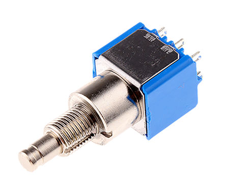 Apem - 8642A - Apem 8642A ɫ On-(On) ˫˫ 尲װ ΢Ͱť, 4 A@ 30 V ֱ		