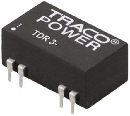 TRACOPOWER - TDR 3-1223 - TRACOPOWER TDR 3 ϵ 3W ʽֱ-ֱת TDR 3-1223, 9  18 V ֱ, 15V dc, 100mA, 1.5kV dcѹ, 82%Ч, DIP 14װ		