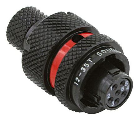 Souriau - 8STA60835SN - Souriau 8STA ϵ�� 6· ���°�װ ֱ�� ������ ��ͷ 8STA60835SN, ĸ����, ����ʽ�Ӻ�		