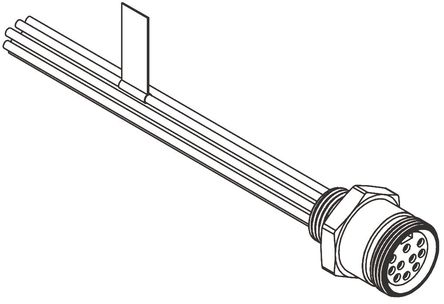 Molex Electronics - RS_3R9004A20A120 - Molex Electronics 130015 ϵ 9· °װ ֱ Բ  130015-0117, ĸ, ƽӺ		