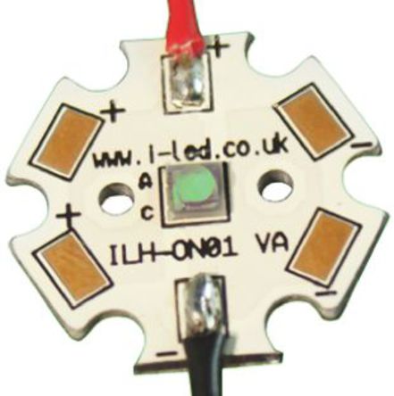 Intelligent LED Solutions - ILH-ON01-TRGR-SC201-WIR200 - ILS OSLON1 PowerStar ϵ ɫ Բ LED  ILH-ON01-TRGR-SC201-WIR200, 112 lm		