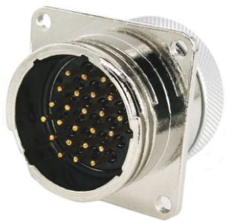 Toughcon - TM2331-P24 - Toughcon 24路 面板安装 直向 连接器 插座 TM2331-P24, 公触点		