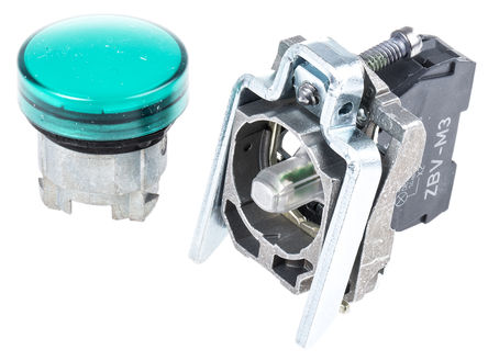 Schneider Electric - XB4BVM3 - Schneider Electric XB4 ϵ ɫ LED ָʾ XB4BVM3, 22mmֱ, IP66IP67IP69IP69K		