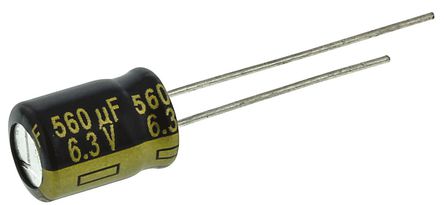 Panasonic - EEUFC0J561 - Panasonic FC  ϵ 6.3 V ֱ 560F ͨ  EEUFC0J561, 20%ݲ, 117m(ֵ), +105C		