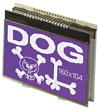 Electronic Assembly - EA DOGXL160B-7 - Electronic Assembly ͸ʽ ͼ LCD ɫʾ EA DOGXL160B-7, 160 x 104pixels, 8λ9λI2C ӿ		