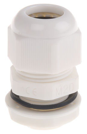 HellermannTyton - NGM20-WHT - HellermannTyton IP68 ɫ  ĸĵ¹̶ͷ NGM20-WHT, 10mm  14mmֱ, M20		