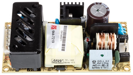 RS Pro - RPT-60B - RS Pro 50W 3 ǶʽģʽԴ SMPS RPT-60B, 127  370 V dc, 90  264 V ac, 5 V dc, 12 V dc		