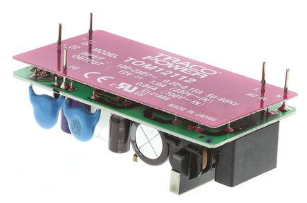TRACOPOWER - TOM 12112 - TRACOPOWER 12W  ǶʽģʽԴ SMPS TOM 12112, 85  264V ac, 12V dc, 1 A, 840 mA, 80%Ч, ʽװ		