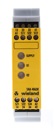 Wieland - R1.188.1620.0 - Wieland SNA 4063 ϵ ˫ͨ ȫ̵ R1.188.1620.0, 24 V /ֱԴ, 3 ȫ, 1 		
