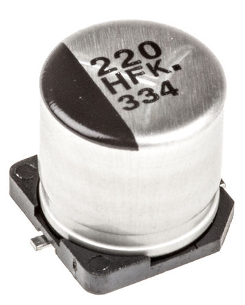 Panasonic - EEEFK1H221GP - Panasonic FK SMD ϵ 50 V ֱ 220F SMD  EEEFK1H221GP, 20%ݲ, 180m(ֵ), +105C		