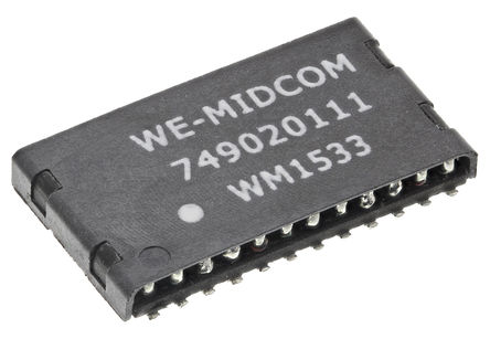 Wurth Elektronik - 749020111 - Wurth Elektronik Ƭ Lan ̫ѹ 749020111, -1.0dB, 16.64 x 8.99 x 2.29mm, 1:1		