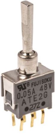 Fujisoku - ATE2G-2F3-10-Z - Fujisoku ˫˫ л ATE2G-2F3-10-Z, (On)-Off-(On), 50 mA@ 48 V /ֱ		